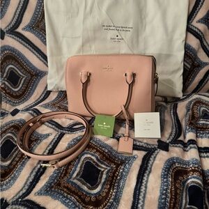 Kate Spade Pink Leather Cameron Street Large Lane Satchel NWT and dust cover
